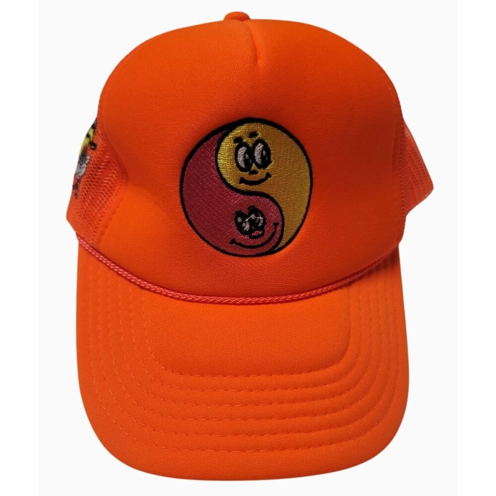 Bananas Monkey Orange Trucker Hat With Embroidered Banana Design - NWT